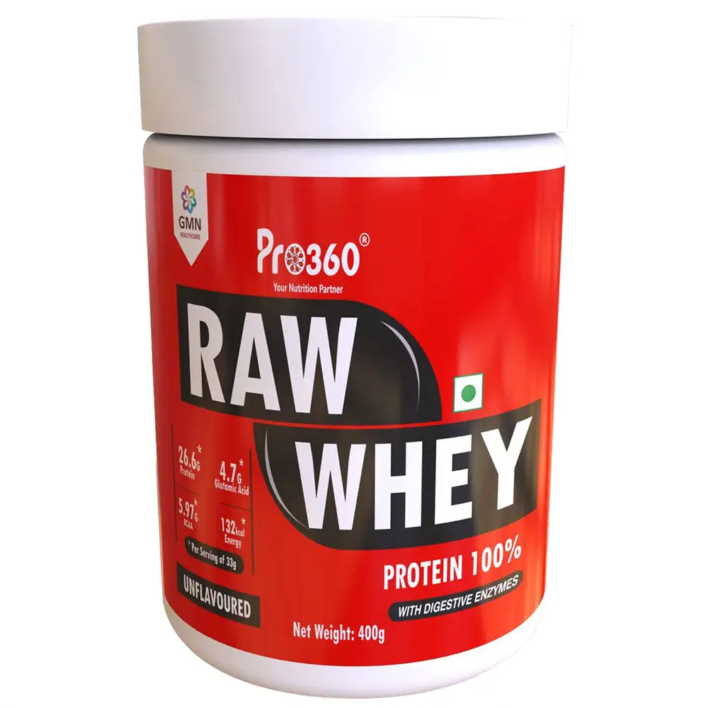 PRO360 Raw Whey Protein,  0.88 lb  Unflavoured