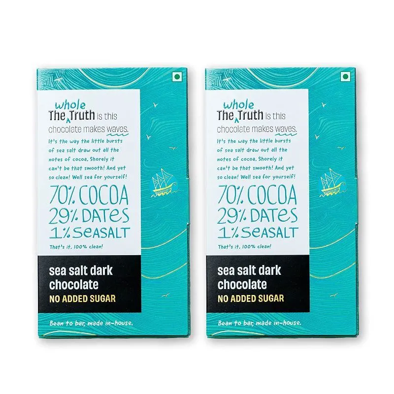 The Whole Truth - Dark Chocolate - Sea-Salt - Pack Of 2