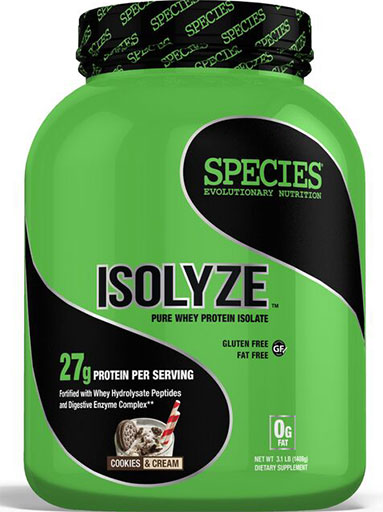 Isolyze, Protein, By Species Nutrition, Cookies and Cream, 44 Servings