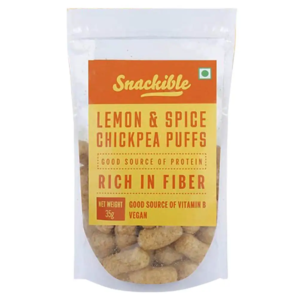 Snackible Chickpea Puffs,  Lemon & Spice  35 g