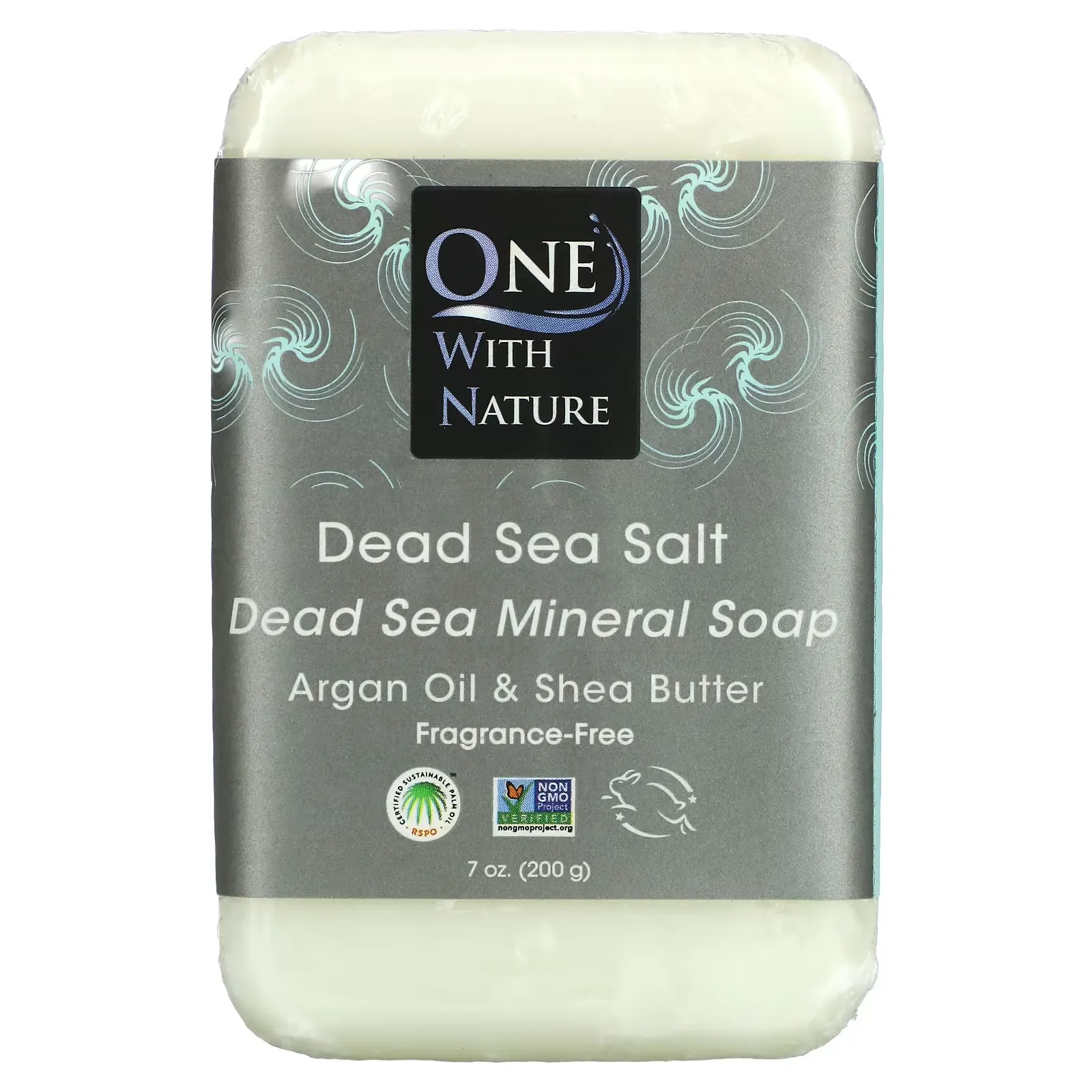 Dead Sea Mineral Bar Soap, Fragrance Free, 7 oz (200 g)