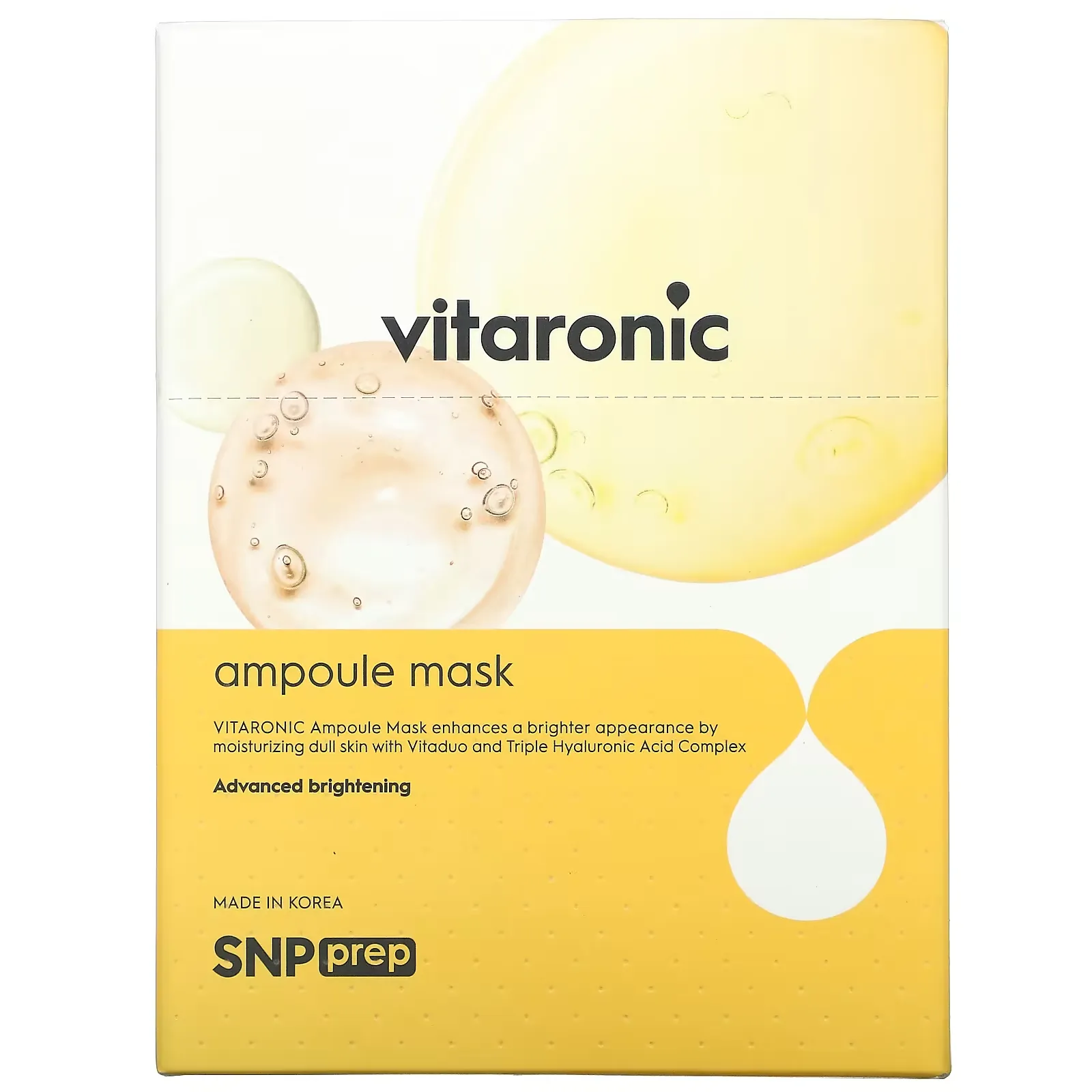 Vitaronic, Ampoule Beauty Sheet Mask, 10 Sheet, 0.84 fl oz (25 ml) Each