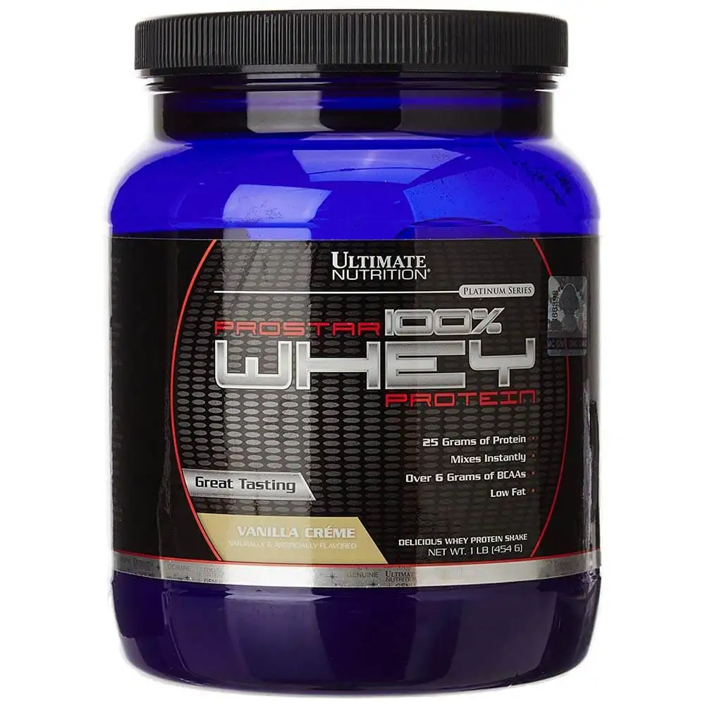 Ultimate Nutrition Prostar 100% Whey Protein,  1 lb  Vanilla Creme