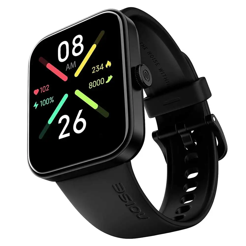 Noise ColorFit Pulse Go Buzz Smartwatch,  Jet Black