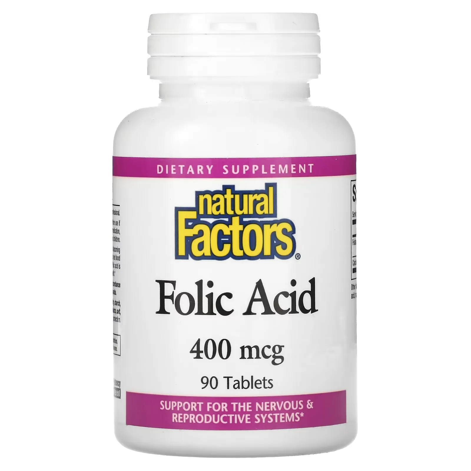 Folic Acid, 400 mcg, 90 Tablets