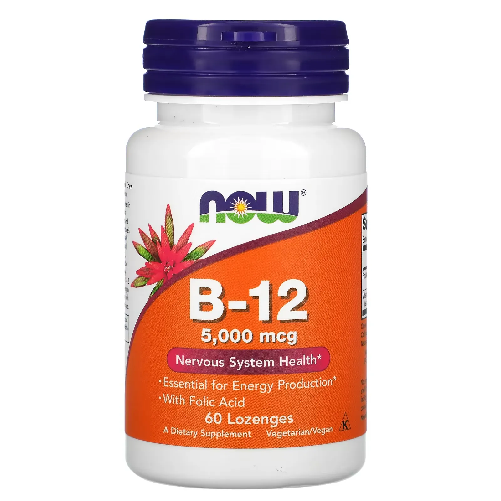 B-12, 5,000 mcg, 60 Lozenges