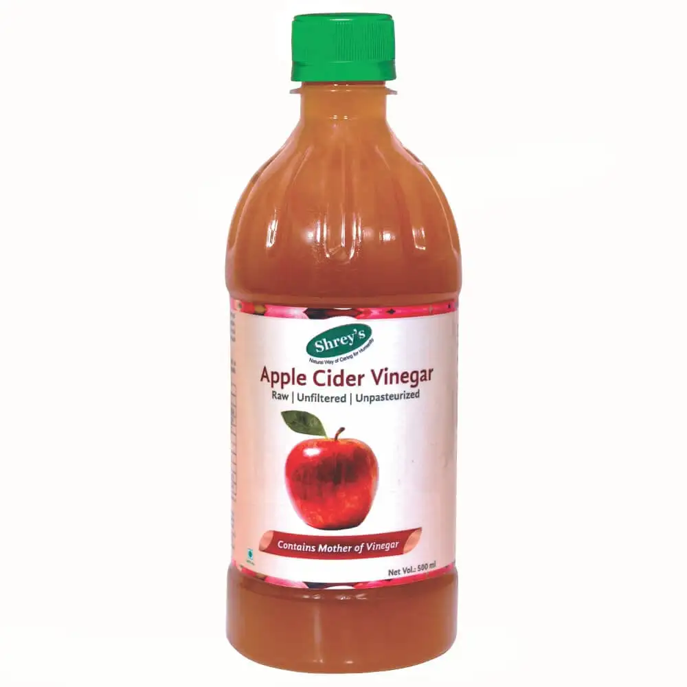 Shrey's Apple Cider Vinegar With Mother of Vinegar,  0.5 L  Unflavoured