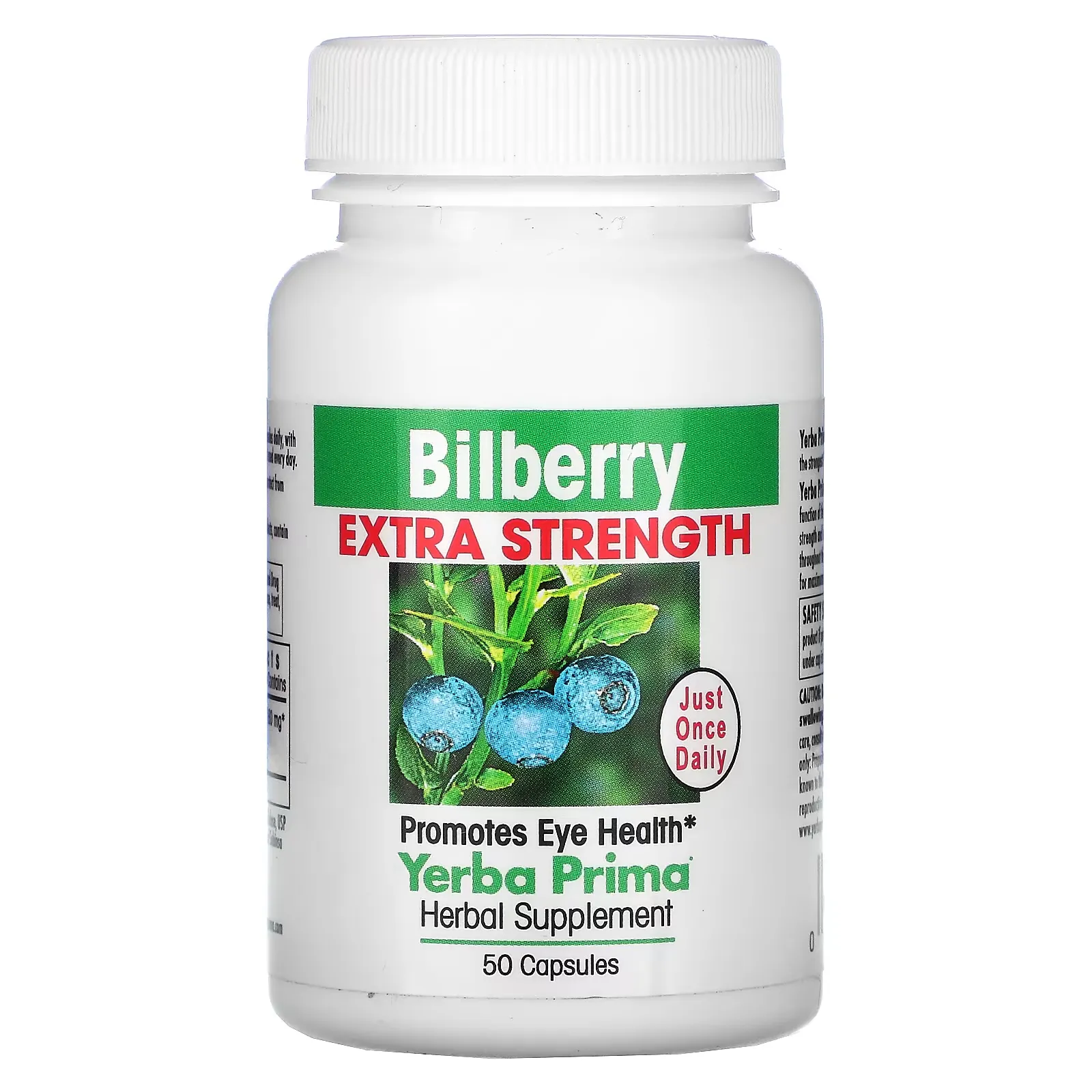 Bilberry Extra Strength, 50 Capsules