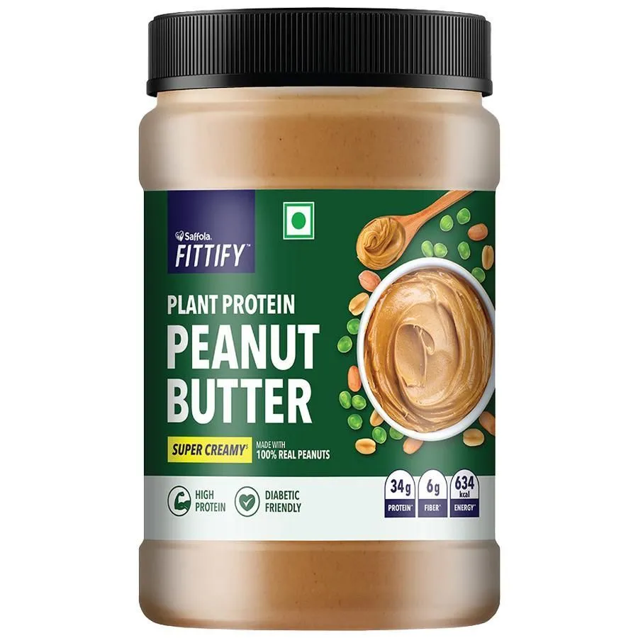 Saffola FITTIFY Plant Protein Peanut Butter Super Creamy