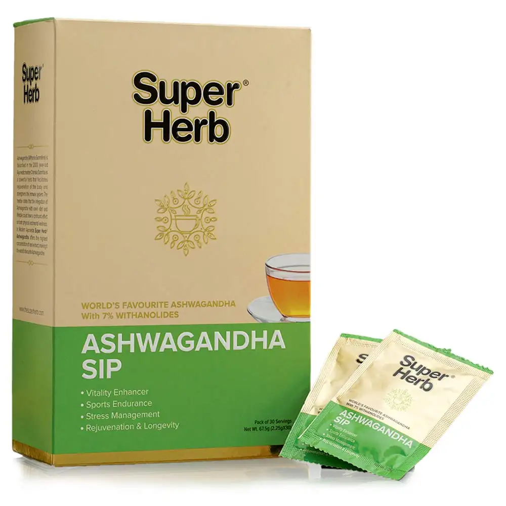 Super Herb Ashwagandha Sip,  30 sachets/pack