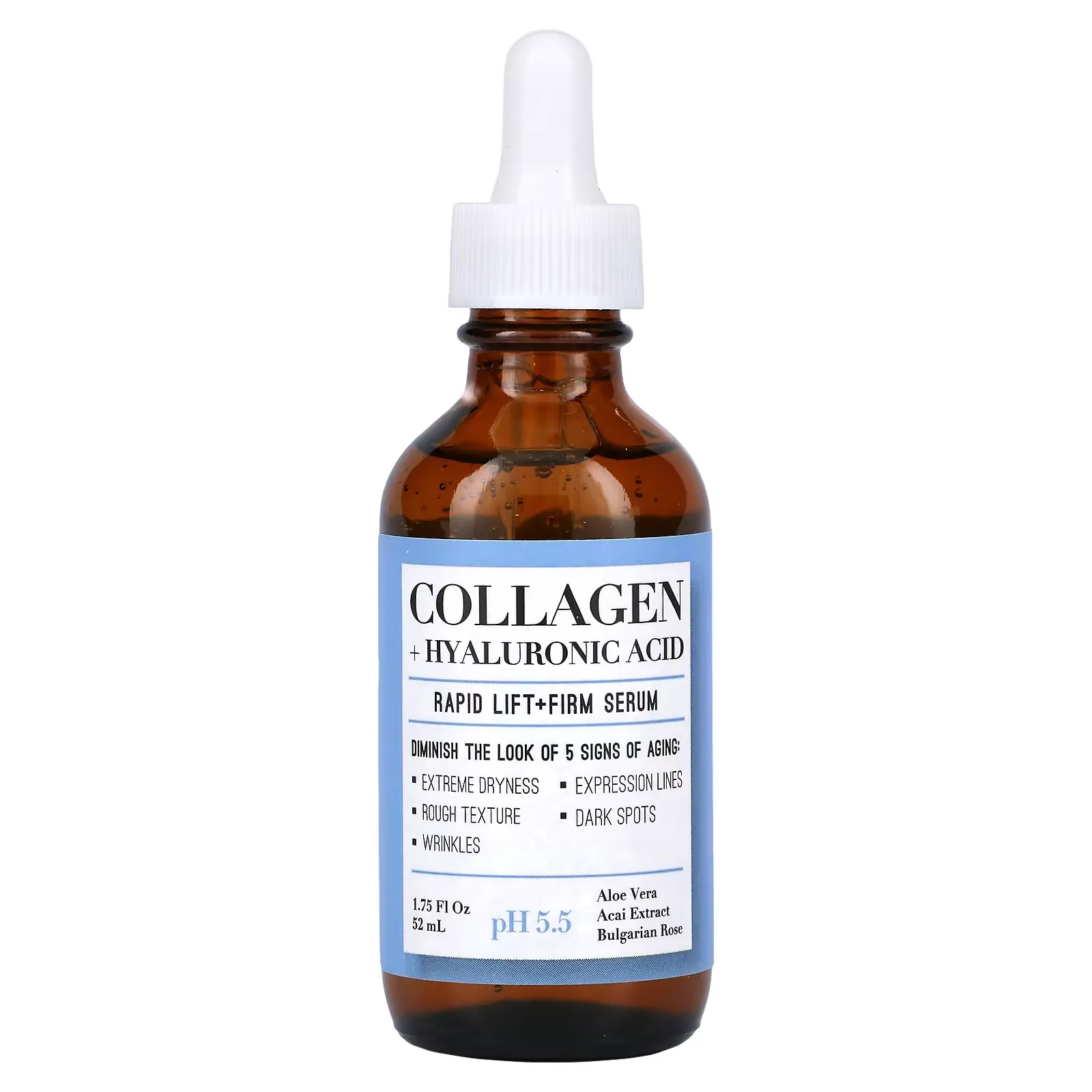 Collagen + Hyaluronic Acid, Rapid Lift + Firm Serum, 1.75 fl oz (52 ml)