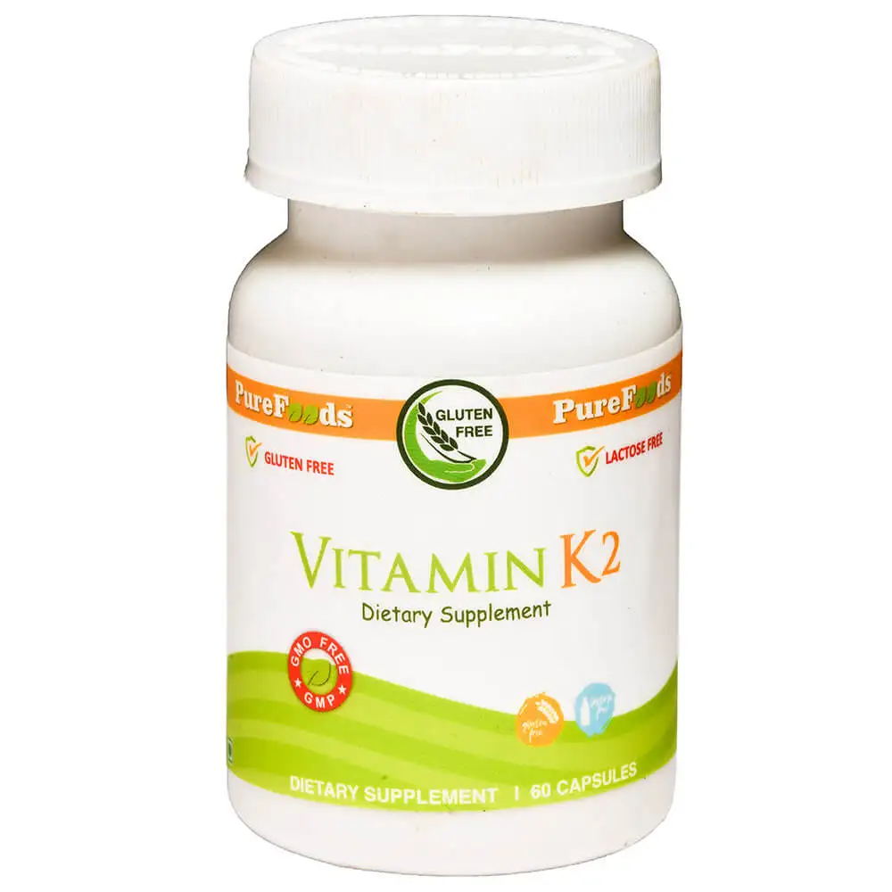 PureFoods Vitamin K2,  Unflavoured  60 capsules