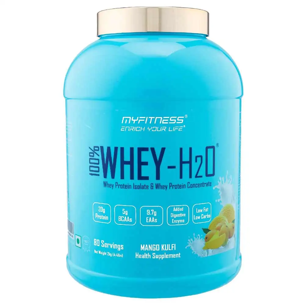 Myfitness 100% WHEY-H2O Protein Isolate,  4.4 lb  Mango Kulfi