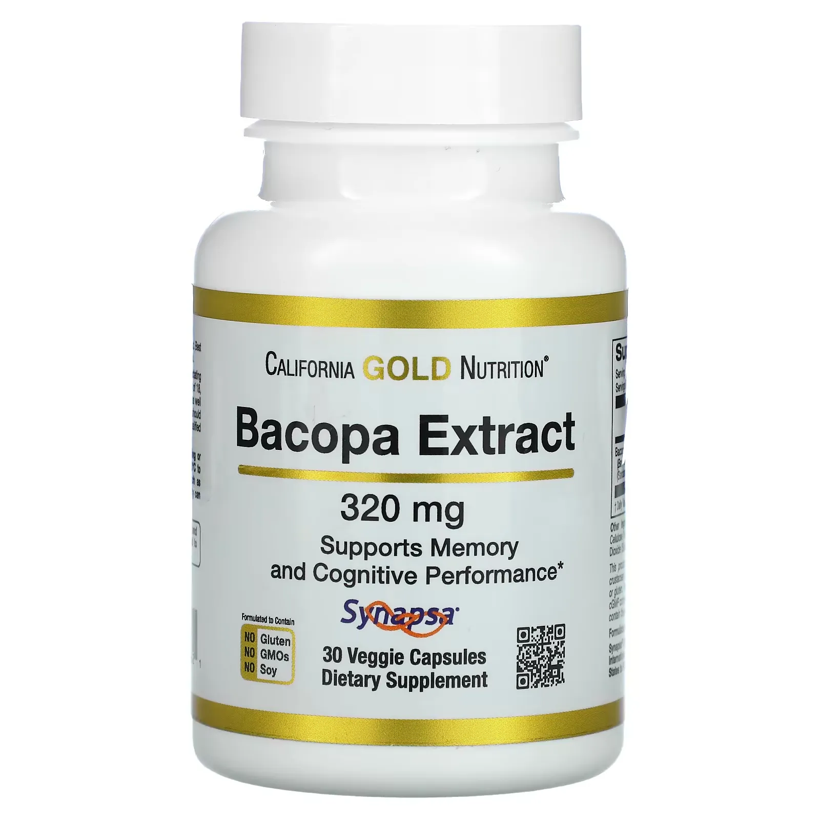 Bacopa Extract, 320 mg, 30 Veggie Capsules