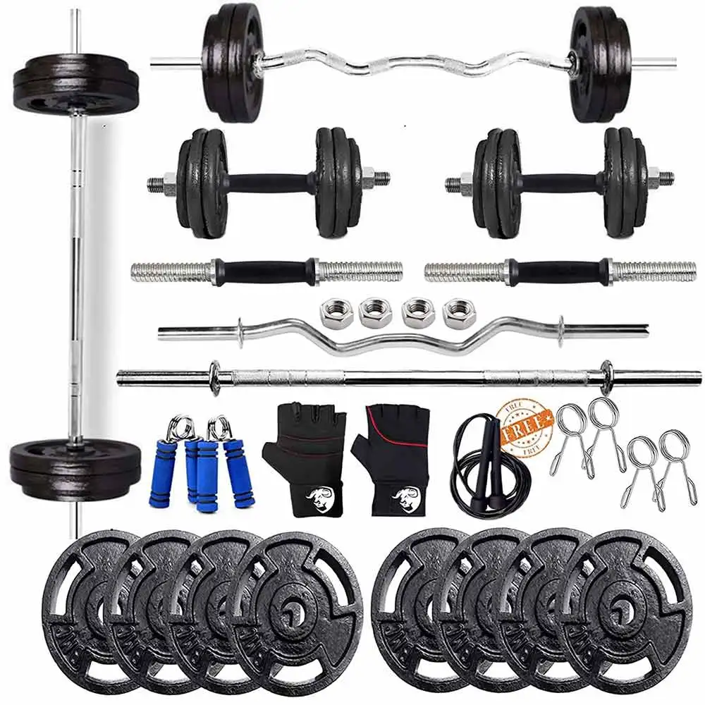 BULLAR 20 kg Cast Iron Home Gym Set