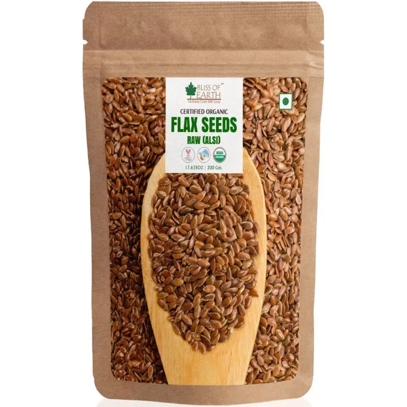 Bliss Of Earth Certified Organic Flax Seed