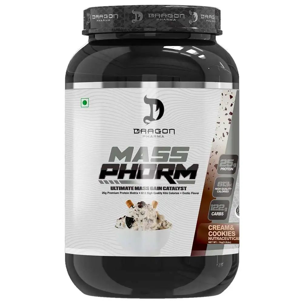 Dragon Pharma Mass Phorm,  2.2 lb  Cream & Cookies