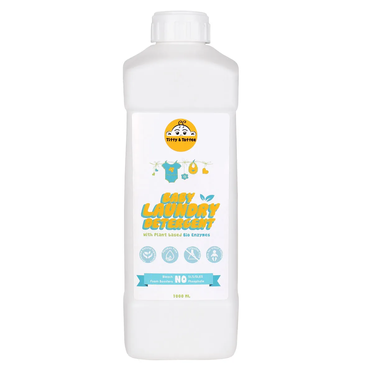 Tiffy & Toffee Baby Laundry Detergent - Buy 1 Get 1 Wipes 80 Pcs Free