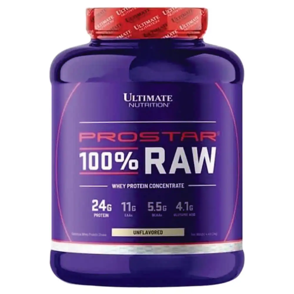 Ultimate Nutrition Prostar 100% Raw Whey Protein,  4.4 lb  Unflavoured