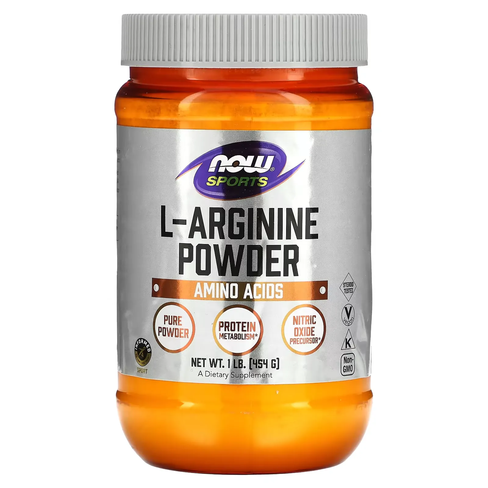 Sports, L-Arginine Powder, 1 lb (454 g)