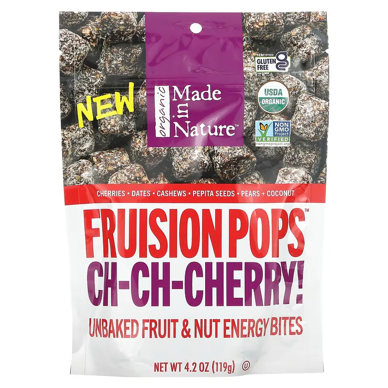 Organic Fruision Pops, Ch-Ch-Cherry, 4.2 oz (119 g)