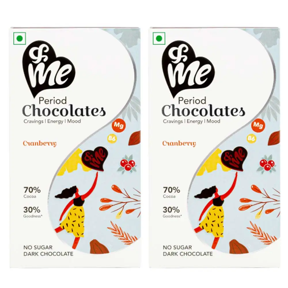 &Me Period Chocolates,  6 Piece(s)/Pack  Cranberry (Pack of 2)