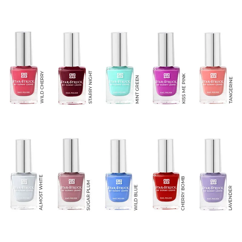 Star Struck by Sunny Leone Vibrant Hues - pack of 10 Nail Polish