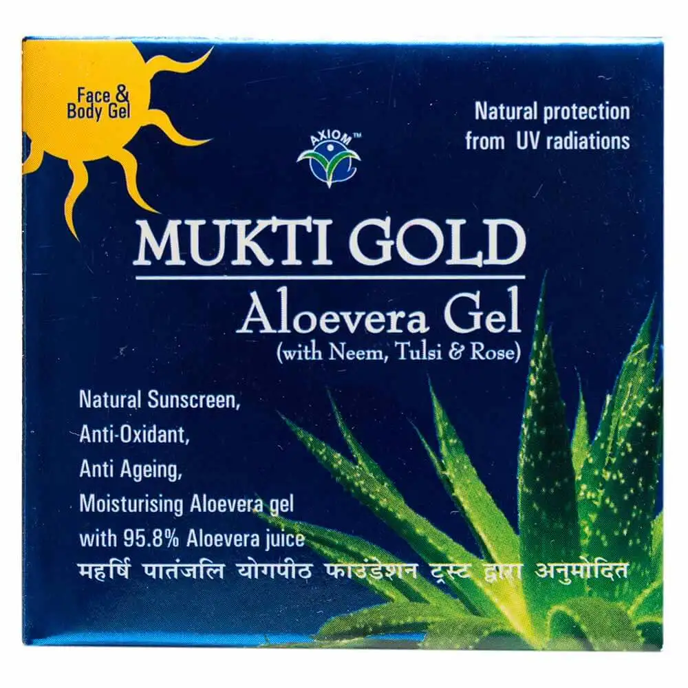 Jeevan Ras Mukti Gold Aloevera Gel,  125 g  for All Skin Types