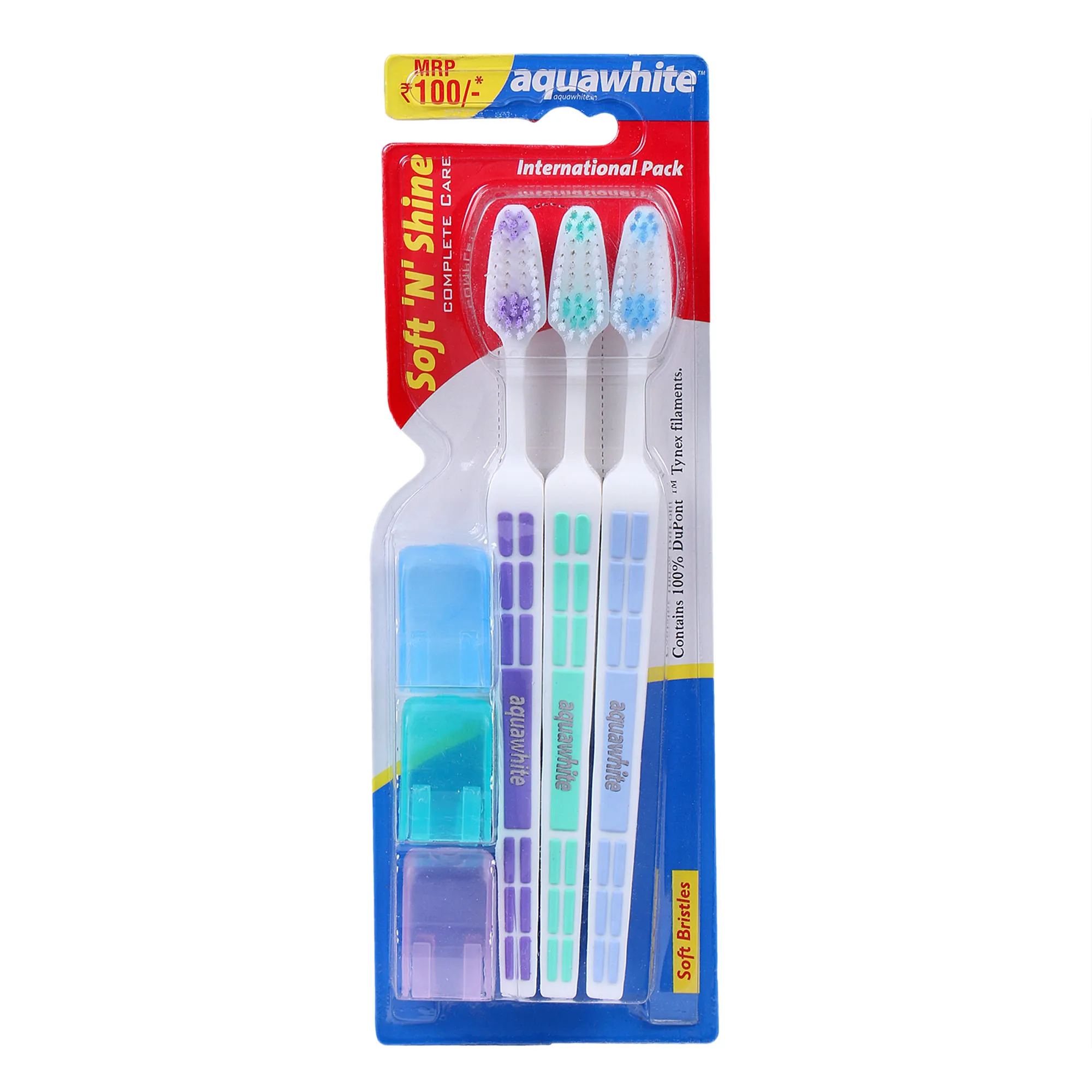 Aquawhite Soft & Shine Toothbrush (Pack Of 3)