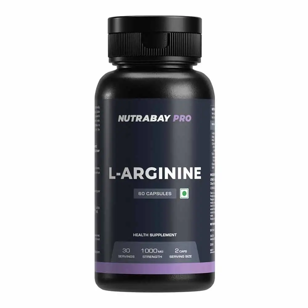 Nutrabay Pro L-Arginine,  60 capsules