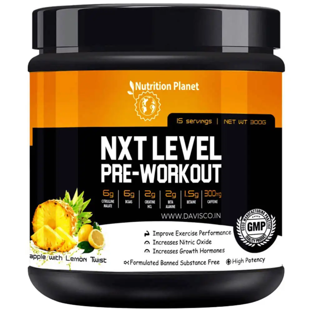 Nutrition Planet NXT Level Pre Workout,  0.66 lb  Pineapple with Lemon Twist