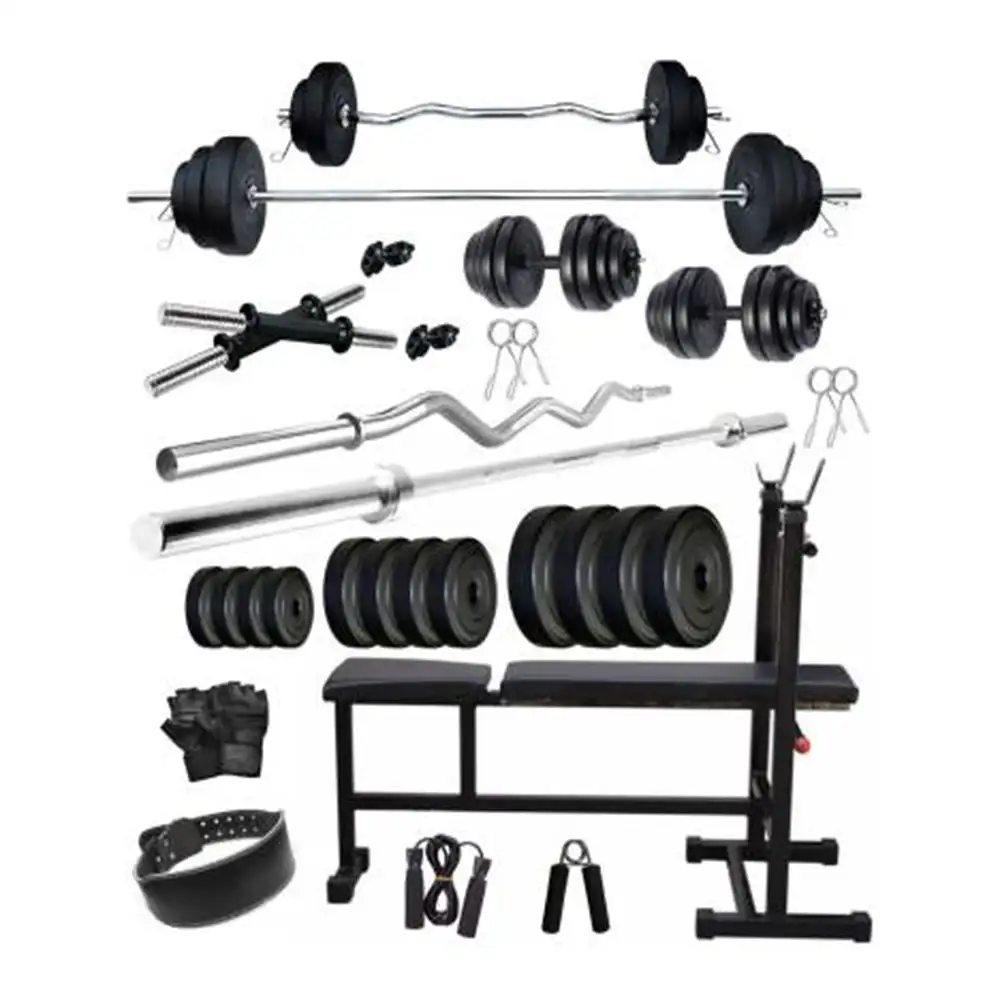 Fitmax PVC 32KG COMBO 6 WB SL Home Gym Kit