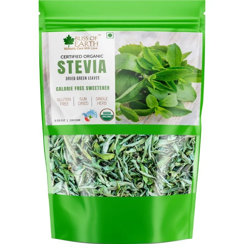 Bliss Of Earth Organic Stevia Leaves