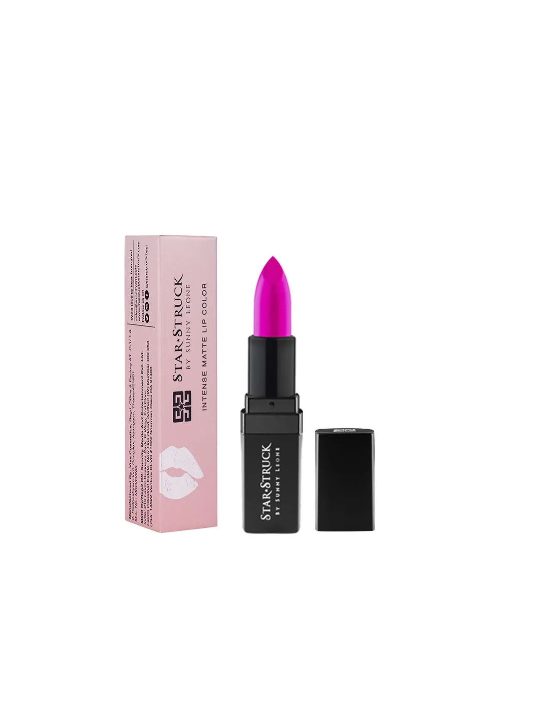 Star Struck by Sunny Leone Foxy Fuchsia Intense Matte Lip Color - Foxy Fuchsia