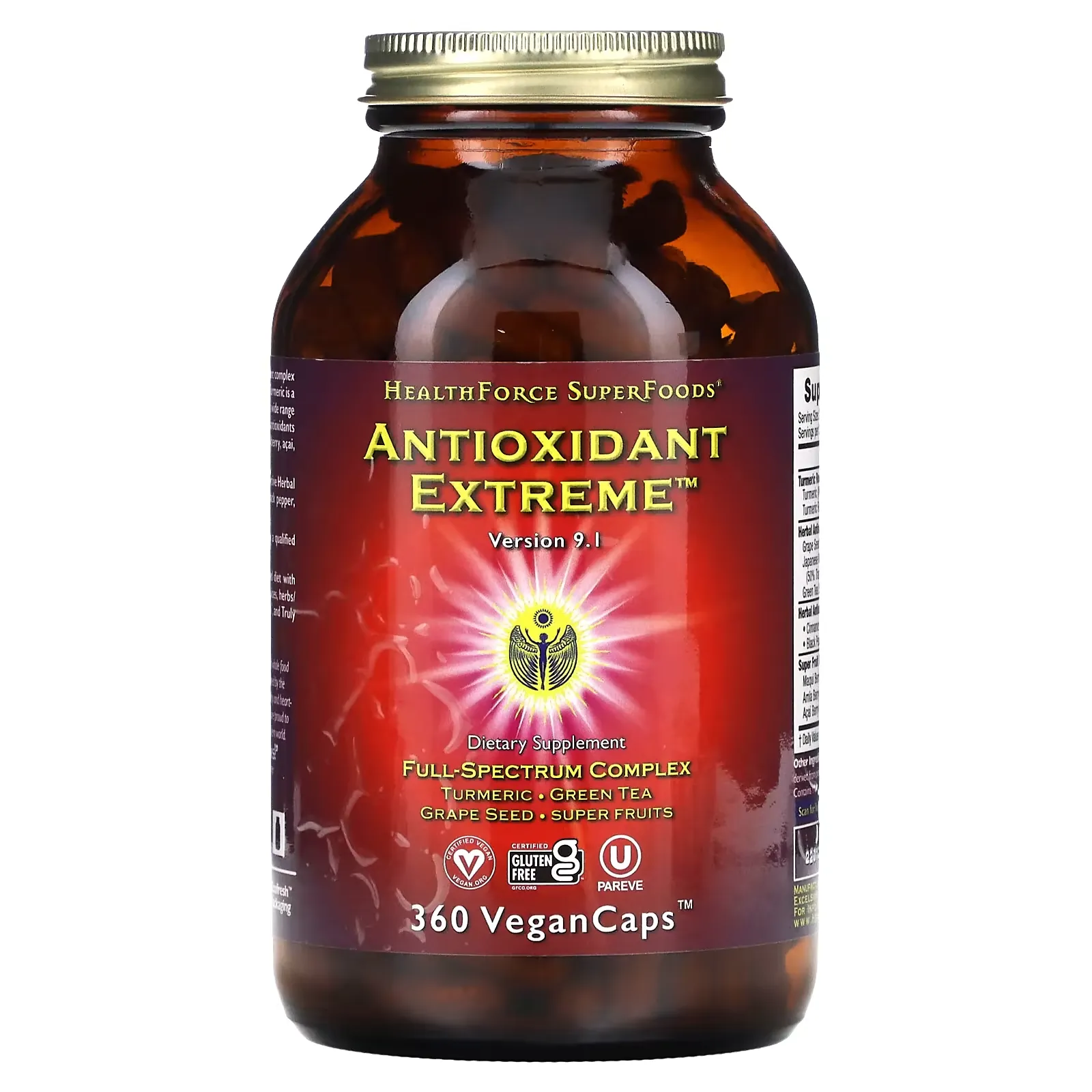 Antioxidant Extreme, Version 9.1, 360 VeganCaps