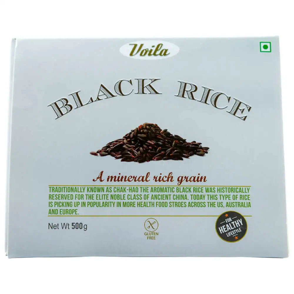 Voila Black Rice,  Unflavoured  0.5 kg