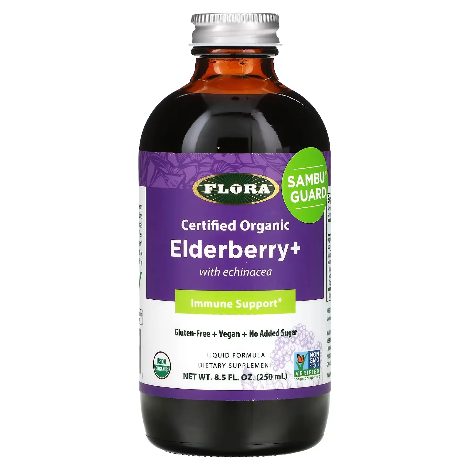 Certified Organic Elderberry+ with Echinacea, Immune Support,  8.5 fl oz (250 ml)