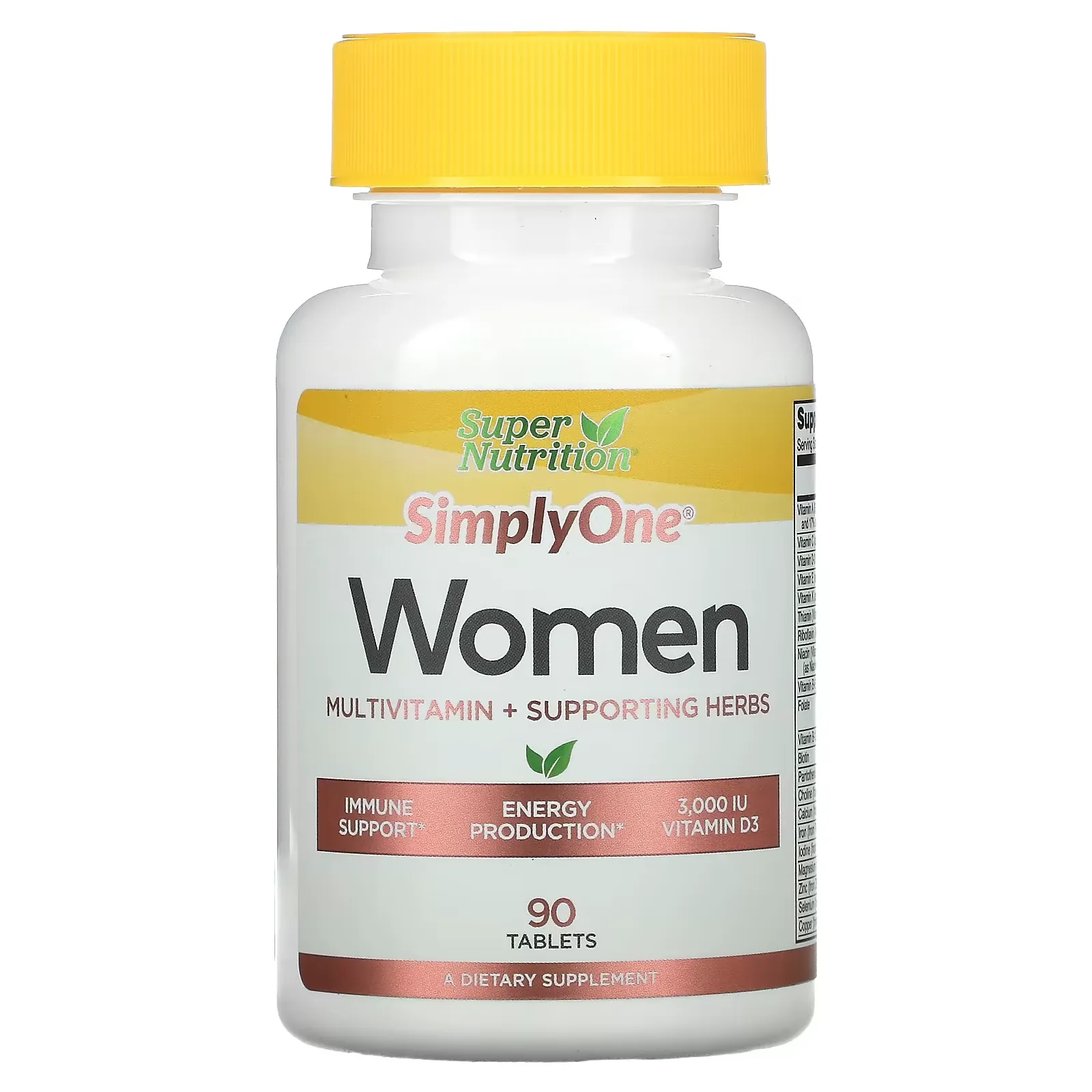 SimplyOne, Women’s Multivitamin + Supporting Herbs, 90 Tablets