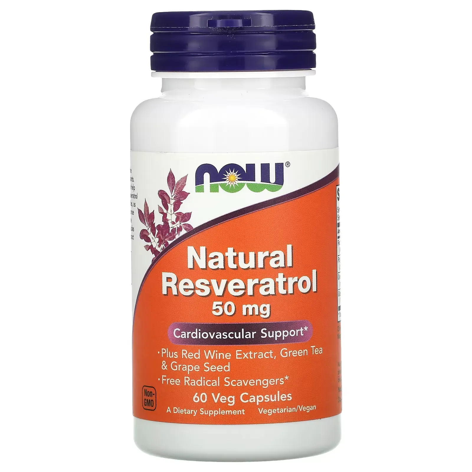 Natural Resveratrol, 50 mg, 60 Veg Capsules