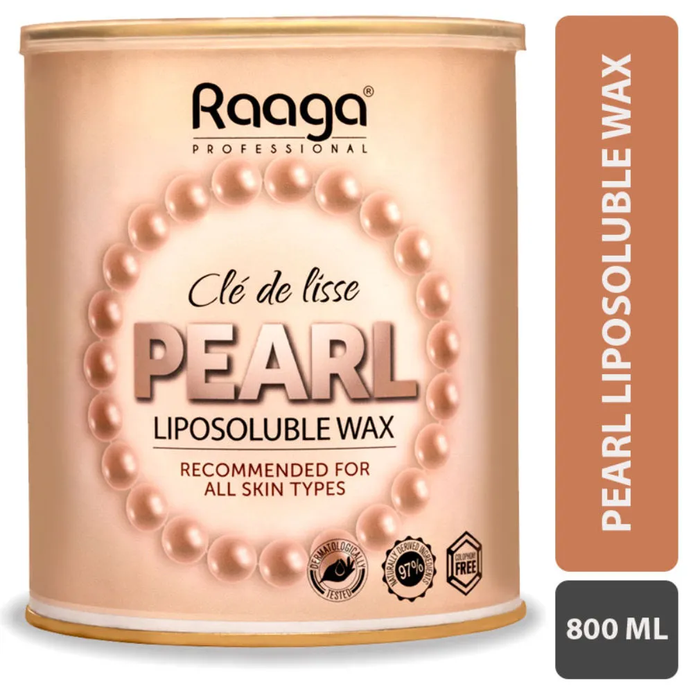 Raaga Professional Liposoluble Metallic Wax, Pearl