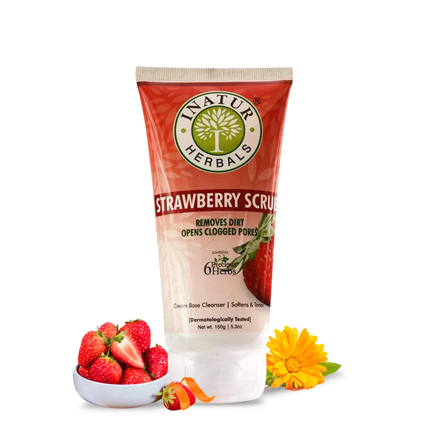 Inatur Strawberry Face Scrub