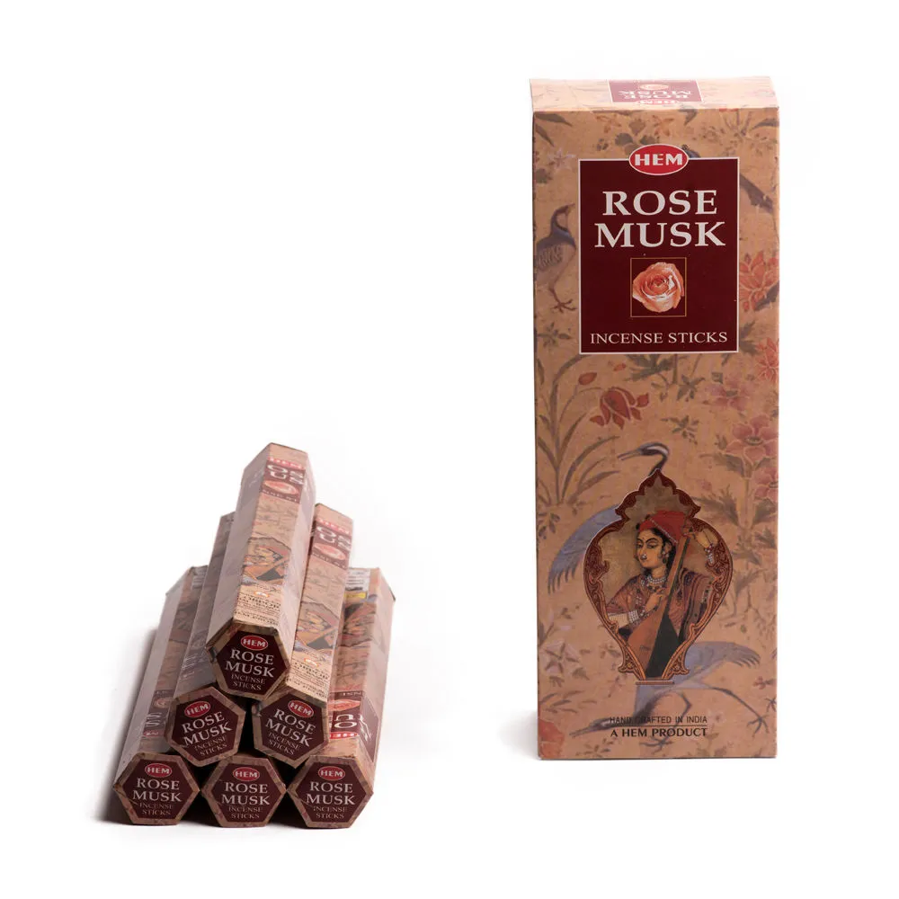 Hem Rose Musk Incense Sticks