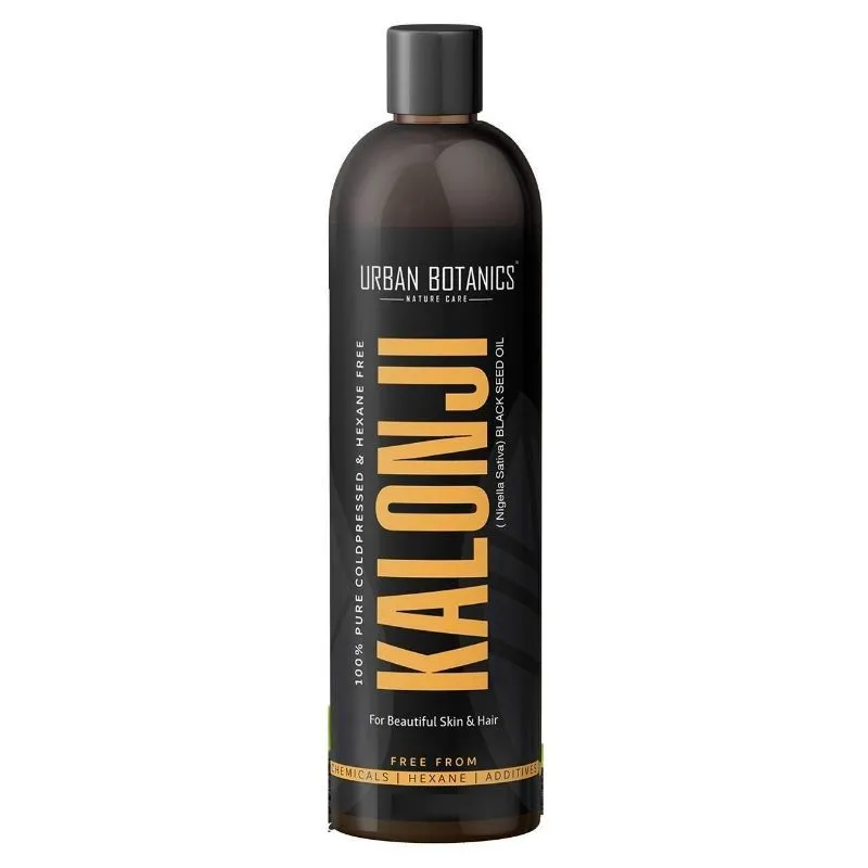 Urban Botanics Cold Pressed Kalonji Oil - Black Seed Oil For Skin & Hair