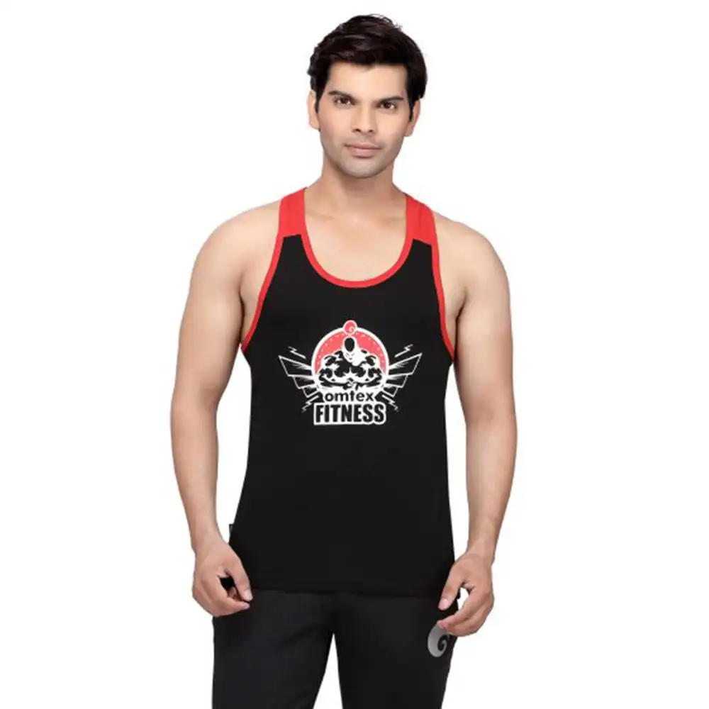 Omtex Gym Stringers,  Black Red  Small