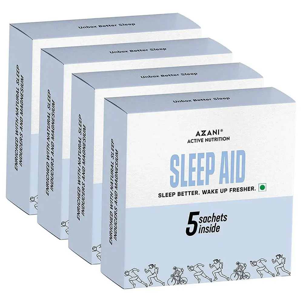 Azani Active Nutrition Sleep Aid (Pack of 4),  5 sachets/pack  Unflavoured