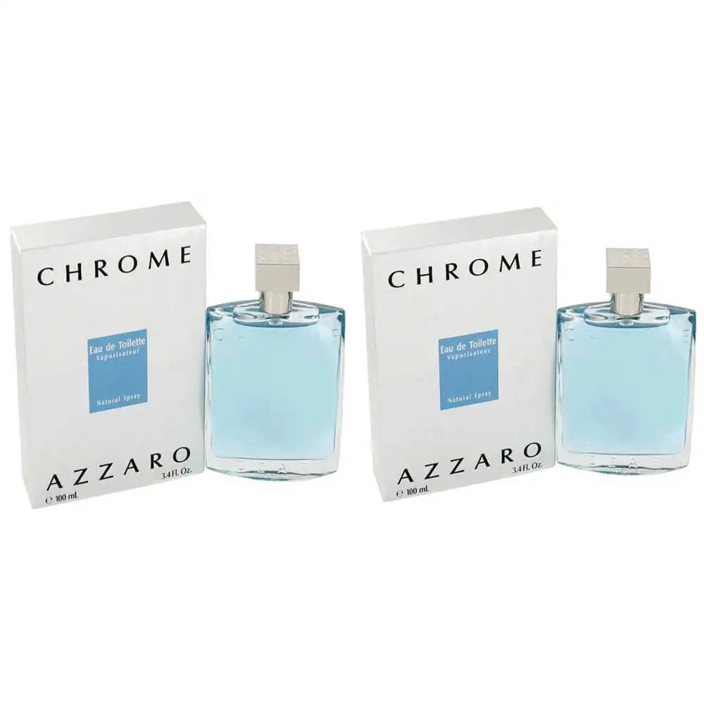 Azzaro Chrome EDT Set of 2,  100 ml  for Men