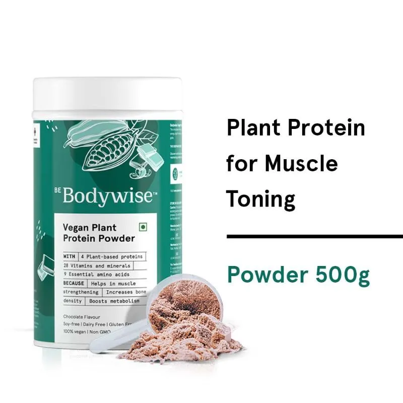 Be Bodywise Vegan Plant Protein Powder For Women (Helps Muscle Toning And Bone Density Improvement)