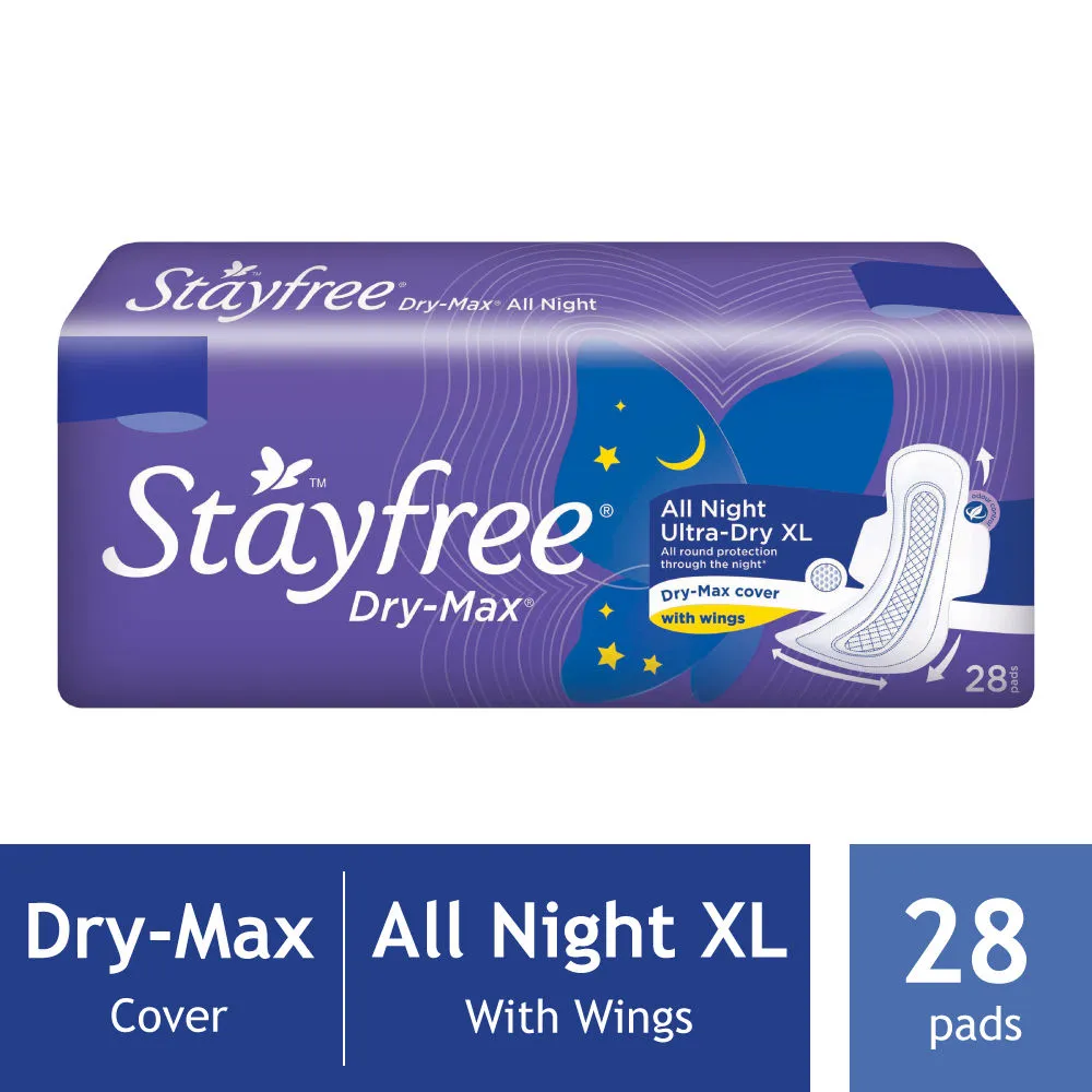 Stayfree All Night Ultra-Dry Max XL - 28 Sanitary Pads