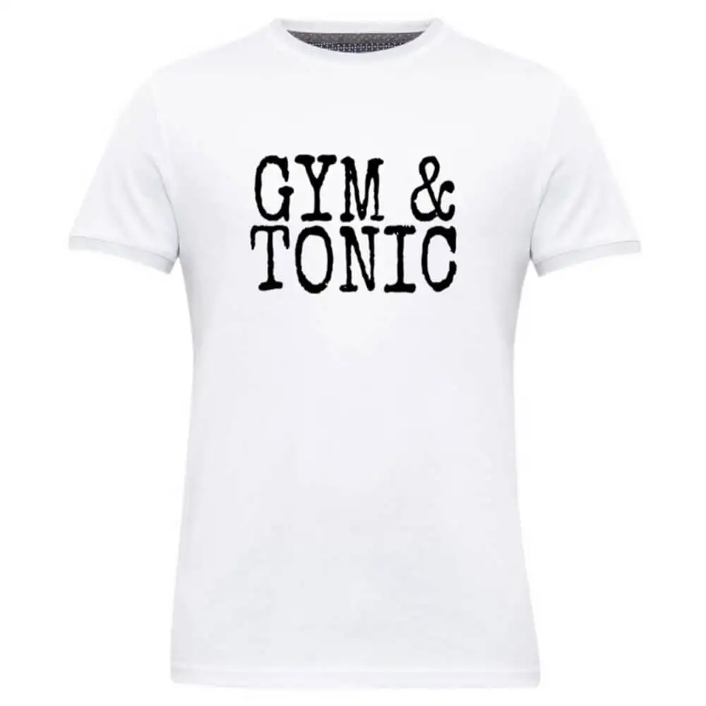 Gym Brute Gym & Tonic T Shirt,  White  XL