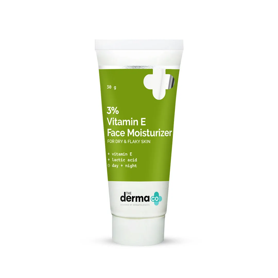 The Derma Co 3% Vitamin E Face Moisturizer With Vitamin E & Lactic Acid For Dry & Flaky Skin